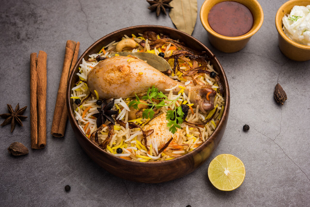 Hyderabadi Chicken Dum Biryani at Bay Biryanis